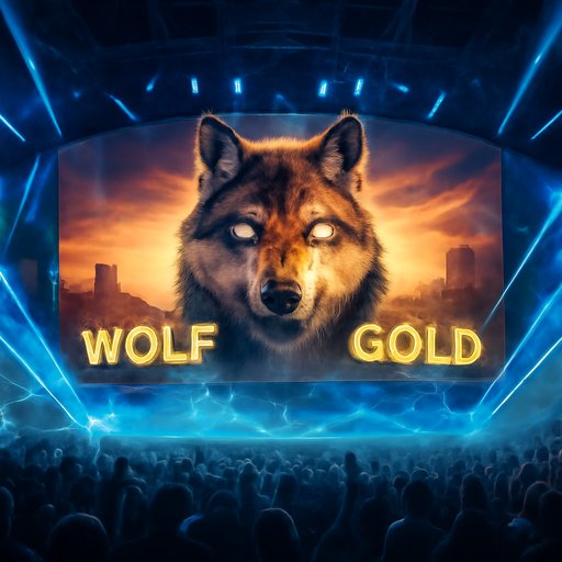 333OK Wolf Gold মরুভূমি ব্যাকড্রপ